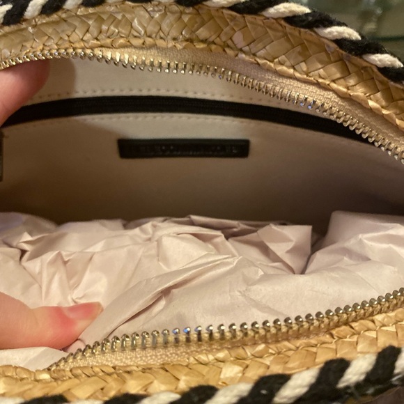 Rebecca Minkoff Pink and Black Woven Clutch - Picture 4 of 4